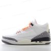 Herren/Damen ‘Weiß Orange Grau’ Nike Air Jordan 3 Retro Schuhe CK9246-121