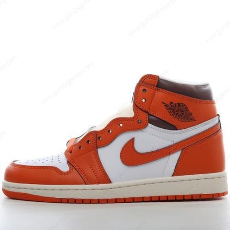 Herren/Damen ‘Weiß Orange’ Nike Air Jordan 1 Retro High OG Schuhe DO9369-101