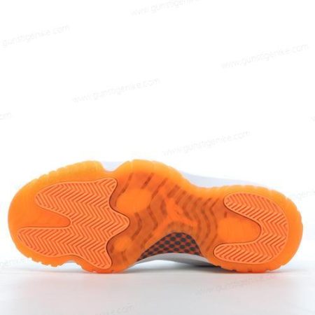 Herren/Damen ‘Weiß Orange’ Nike Air Jordan 11 Mid Schuhe AH7860-139