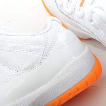 Herren/Damen ‘Weiß Orange’ Nike Air Jordan 11 Mid Schuhe AH7860-139
