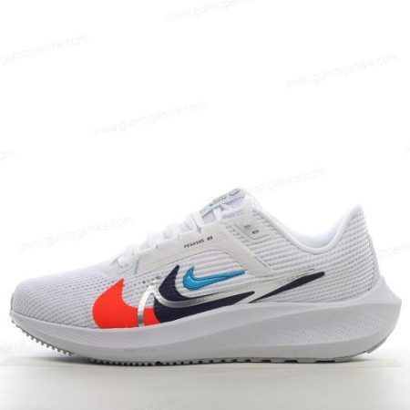 Herren/Damen ‘Weiß Orange Schwarz Blau’ Nike Air Zoom Pegasus 40 Schuhe FB8866-100
