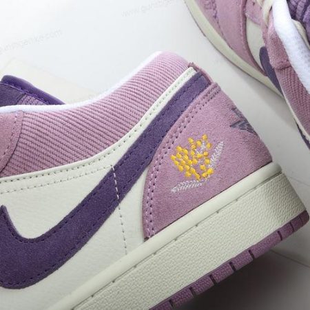 Herren/Damen ‘Weiß Rosa Violett’ Nike Air Jordan 1 Low Schuhe DR8057-500