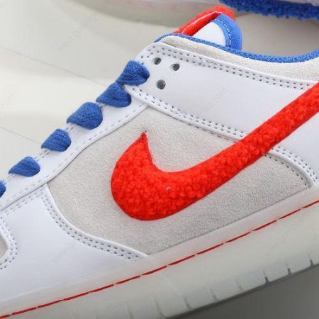 Herren/Damen ‘Weiß Rot Blau’ Nike Dunk Low Retro PRM Schuhe FD4203-161
