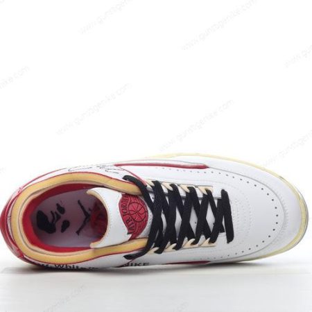 Herren/Damen ‘Weiß Rot Grau’ Nike Air Jordan 2 Retro Low SP x Off-White Schuhe DJ4375-106