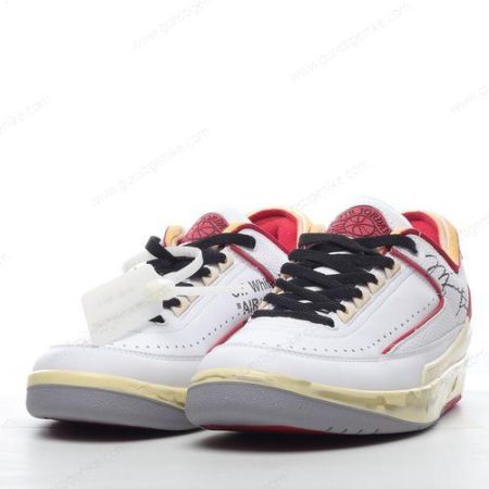 Herren/Damen ‘Weiß Rot Grau’ Nike Air Jordan 2 Retro Low SP x Off-White Schuhe DJ4375-106