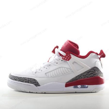 Herren/Damen ‘Weiß Rot Grau’ Nike Air Jordan Spizike Schuhe FQ1579-126