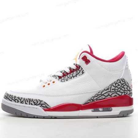 Herren/Damen ‘Weiß Rot’ Nike Air Jordan 3 Retro Schuhe CT8532-126
