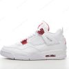 Herren/Damen ‘Weiß Rot’ Nike Air Jordan 4 Retro Schuhe CT8527-112