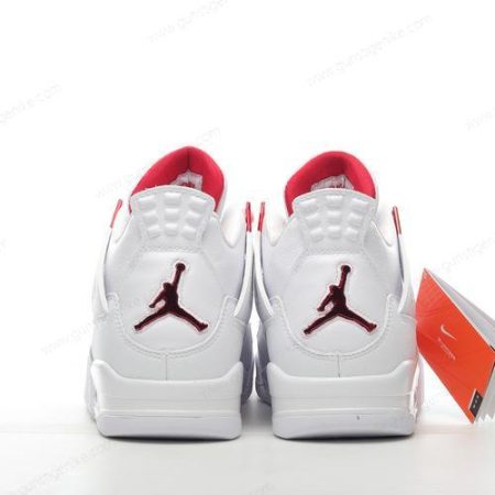 Herren/Damen ‘Weiß Rot’ Nike Air Jordan 4 Retro Schuhe CT8527-112