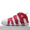Herren/Damen ‘Weiß Rot’ Nike Air More Uptempo Schuhe 414962-100