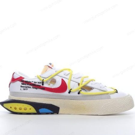 Herren/Damen ‘Weiß Rot’ Nike Blazer Low x Off-White Schuhe DH7863-100