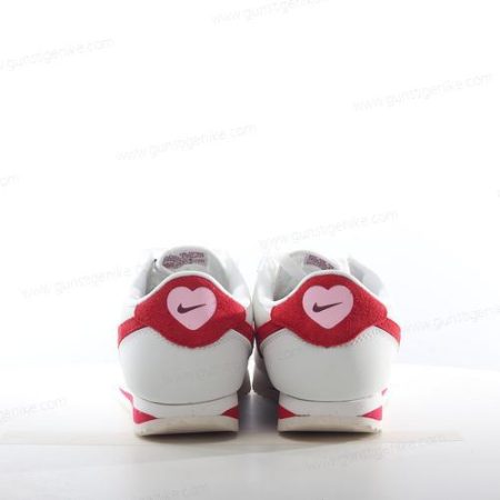 Herren/Damen ‘Weiß Rot’ Nike Cortez Basic Schuhe 819719-101