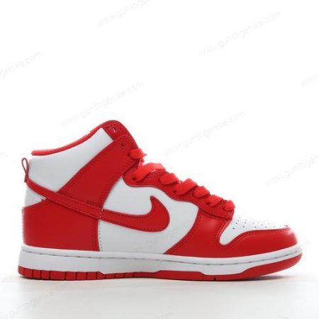 Herren/Damen ‘Weiß Rot’ Nike Dunk High Schuhe DD1399-106