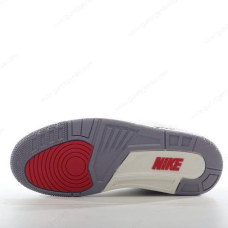 Herren/Damen ‘Weiß Rot Schwarz Grau’ Nike Air Jordan 3 Retro Schuhe DN3707-100