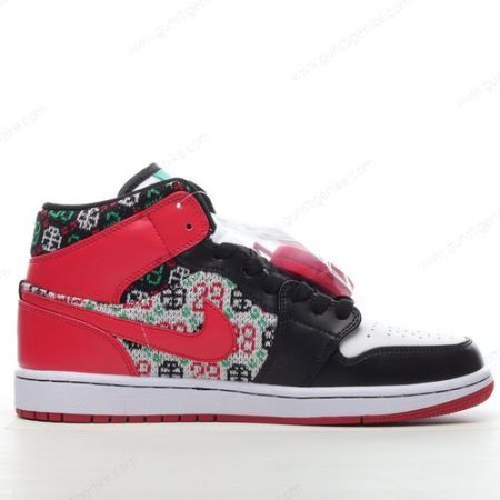 Herren/Damen ‘Weiß Rot Schwarz Grün’ Nike Air Jordan 1 Mid SE Schuhe DM1208-150