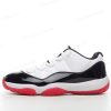 Herren/Damen ‘Weiß Rot Schwarz’ Nike Air Jordan 11 Retro Low Schuhe AV2187-160