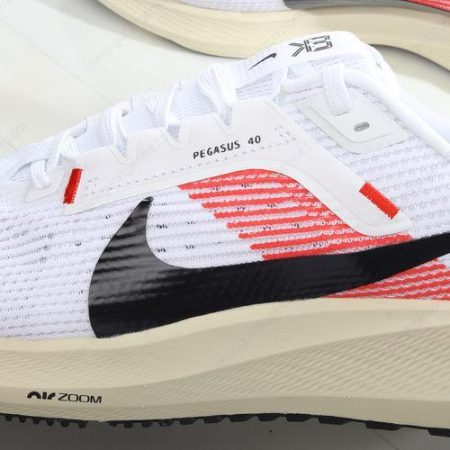 Herren/Damen ‘Weiß Rot Schwarz’ Nike Air Zoom Pegasus 40 Schuhe FJ0686-100
