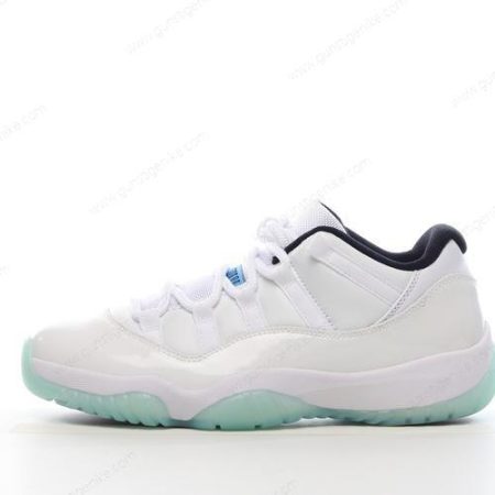 Herren/Damen ‘Weiß Schwarz Blau’ Nike Air Jordan 11 Low Schuhe AV2187-117