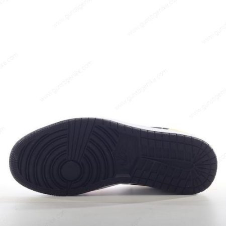Herren/Damen ‘Weiß Schwarz Gelb’ Nike Air Jordan 1 Mid SE Schuhe DX4365-800