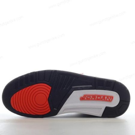 Herren/Damen ‘Weiß Schwarz Grau’ Nike Air Jordan 3 Retro Schuhe 398614-123