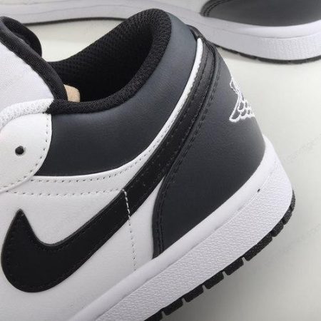 Herren/Damen ‘Weiß Schwarz’ Nike Air Jordan 1 Low Schuhe 553558-132