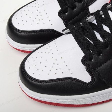 Herren/Damen ‘Weiß Schwarz’ Nike Air Jordan 1 Mid Schuhe 554724-122