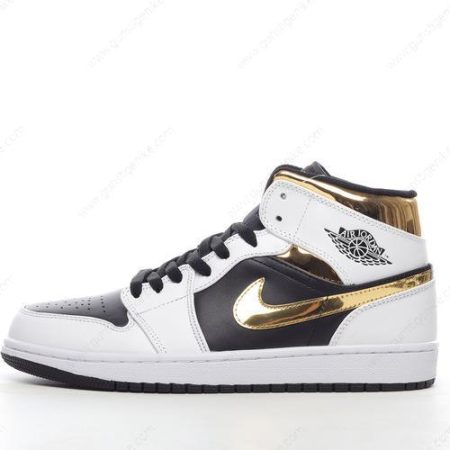 Herren/Damen ‘Weiß Schwarz’ Nike Air Jordan 1 Mid Schuhe 554725-190