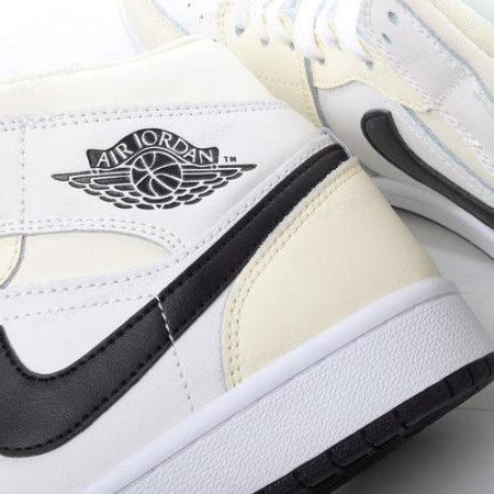 Herren/Damen ‘Weiß Schwarz’ Nike Air Jordan 1 Mid Schuhe BQ6472-121