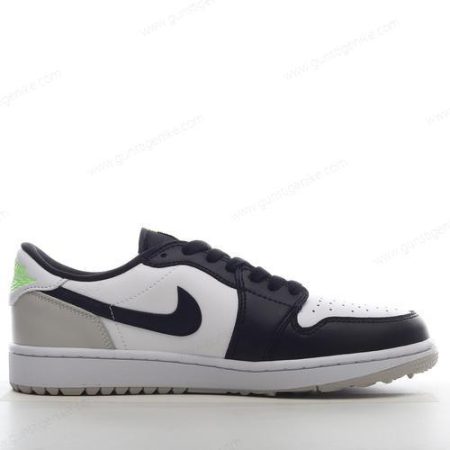 Herren/Damen ‘Weiß Schwarz’ Nike Air Jordan 1 Retro Low Golf Schuhe DD9315-108