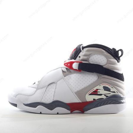 Herren/Damen ‘Weiß Schwarz Rot’ Nike Air Jordan 8 Retro Schuhe 305381-103