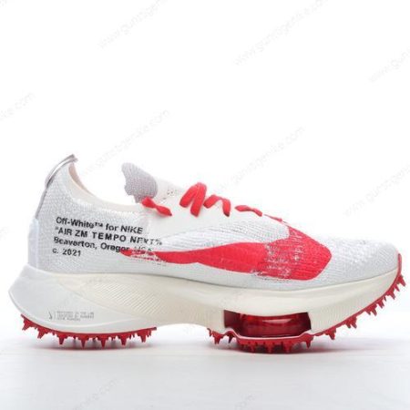 Herren/Damen ‘Weiß Schwarz Rot’ Nike Air Zoom Tempo Next Flyknit Schuhe CV0697-100