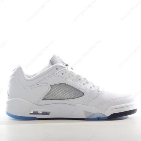 Herren/Damen ‘Weiß Schwarz Silber’ Nike Air Jordan 5 Retro Schuhe 314337-101