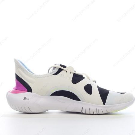 Herren/Damen ‘Weiß Schwarz Violett Blau’ Nike Free RN 5 Schuhe