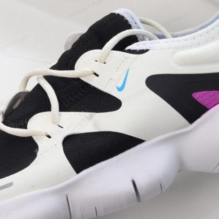 Herren/Damen ‘Weiß Schwarz Violett Blau’ Nike Free RN 5 Schuhe