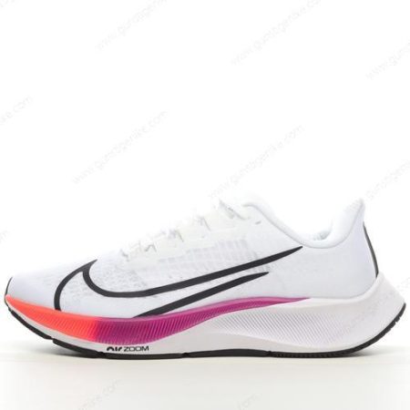 Herren/Damen ‘Weiß Schwarz Violett Orange’ Nike Air Zoom Pegasus 37 Schuhe BQ9646-103