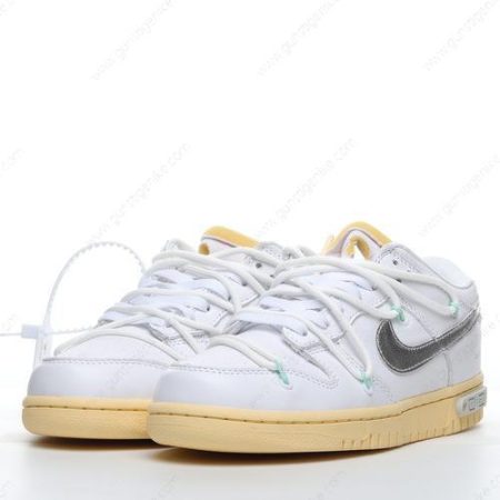 Herren/Damen ‘Weiß Silber’ Nike Dunk Low x Off-White Schuhe DM1602-127