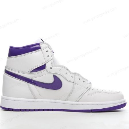 Herren/Damen ‘Weiß Violett’ Nike Air Jordan 1 Retro High Schuhe CD0461-151