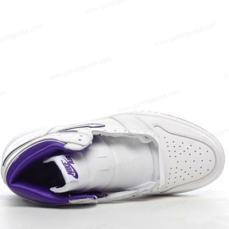 Herren/Damen ‘Weiß Violett’ Nike Air Jordan 1 Retro High Schuhe CD0461-151