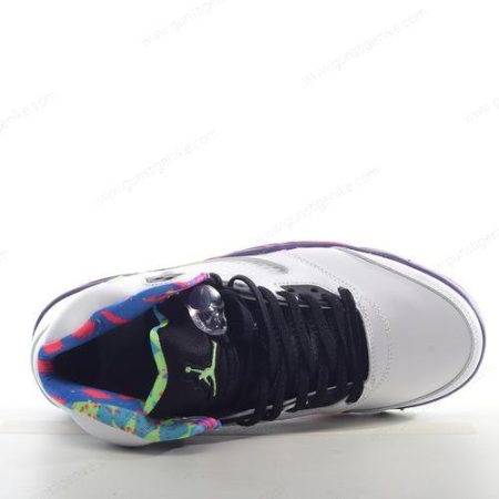 Herren/Damen ‘Weiß Violett Rosa Grün’ Nike Air Jordan 5 Retro Schuhe DB3024-100