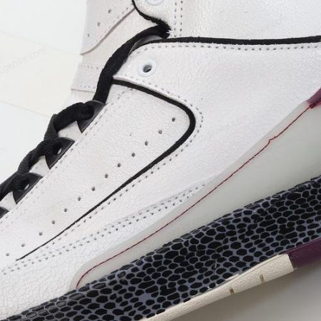 Herren/Damen ‘Weiß Violett Schwarz’ Nike Air Jordan 2 Mid SP x Off-White Schuhe DJ4375-160