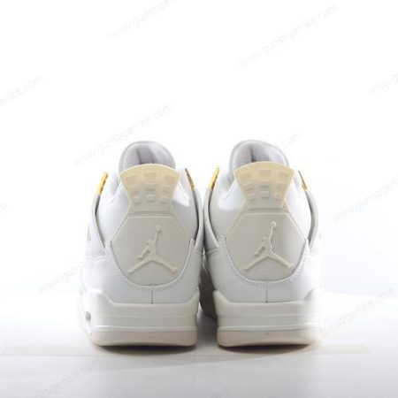 Herren/Damen ‘Weißgold’ Nike Air Jordan 4 Retro Schuhe AQ9129170